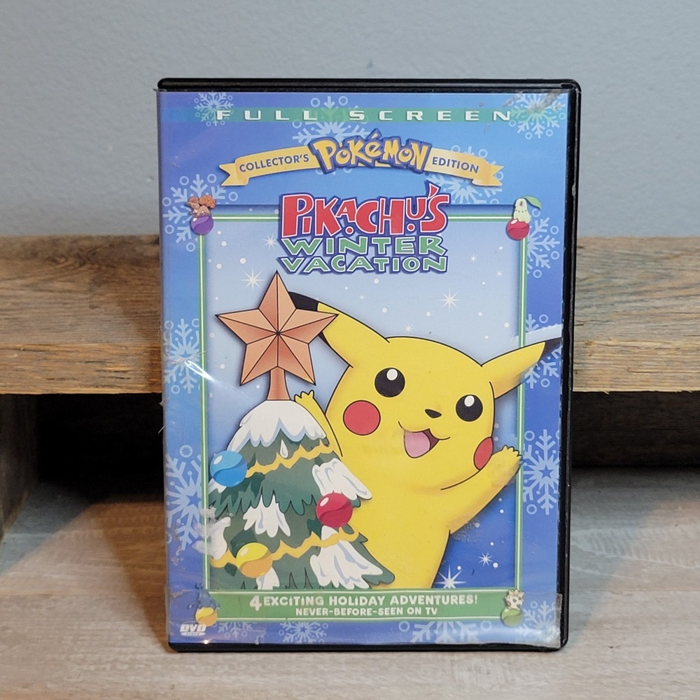 Vintage Pokemon - Pikachu's Winter Vacation Collectors Edition (DVD, 2004)